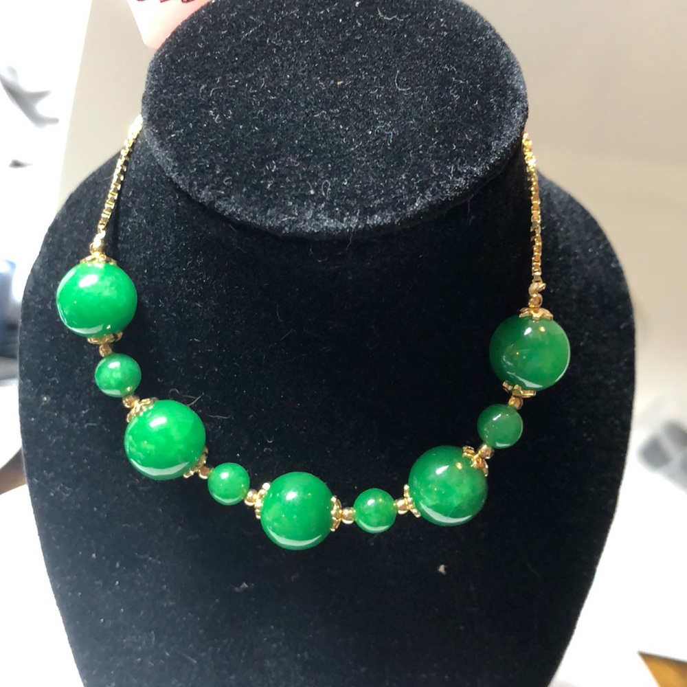 Burmese jade bracelet